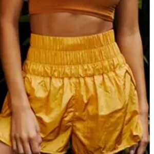 Free people the way home shorts varsity gold